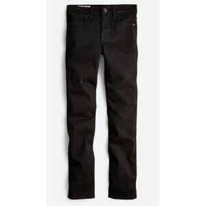 J.Crew $128 9" Mid-Rise Slim Straight Jean Black Wash Size 35 BB767